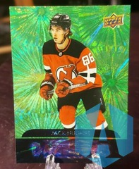 2020-21 UD Series 2 Hockey Green Dazzlers DZ-78 Jack Hughes